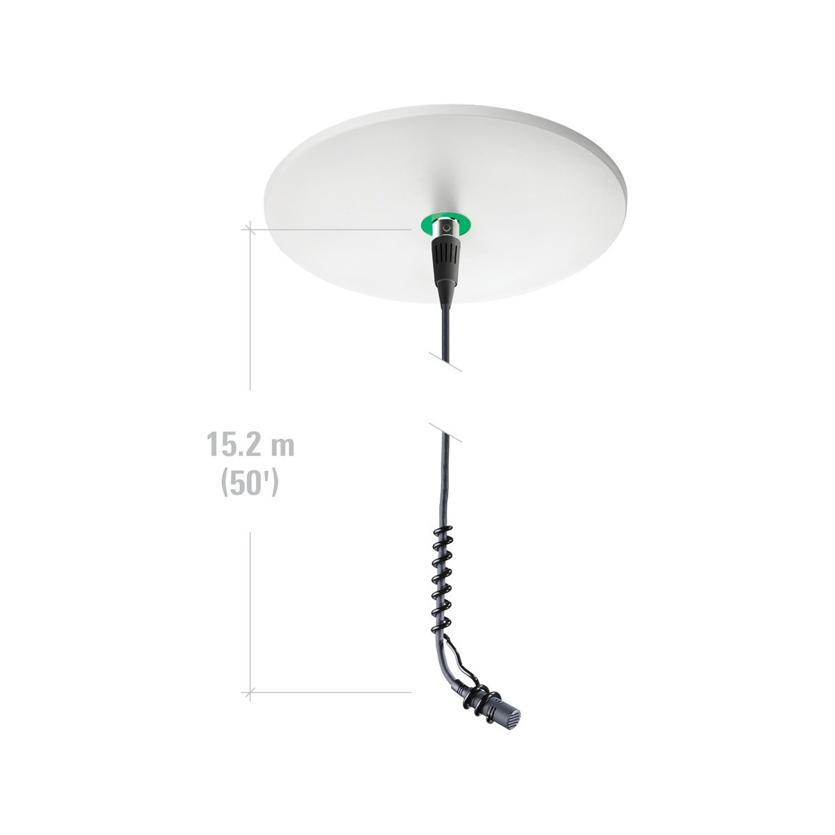 Audio-Technica ATND933a Dante Hanging Microphone product image