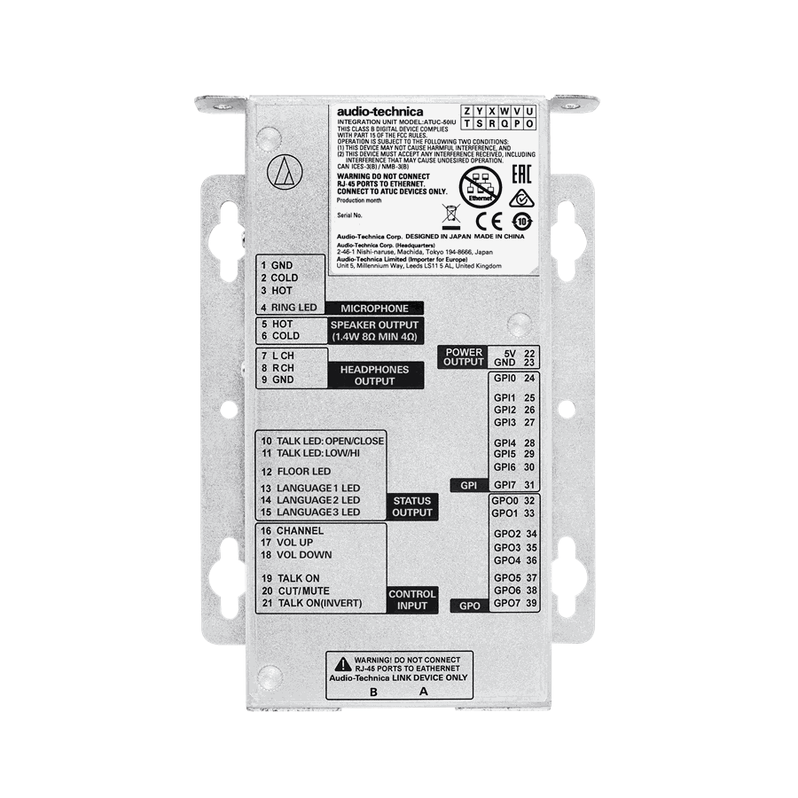 Audio-Technica ATUC-50IU Integration Unit - view 2