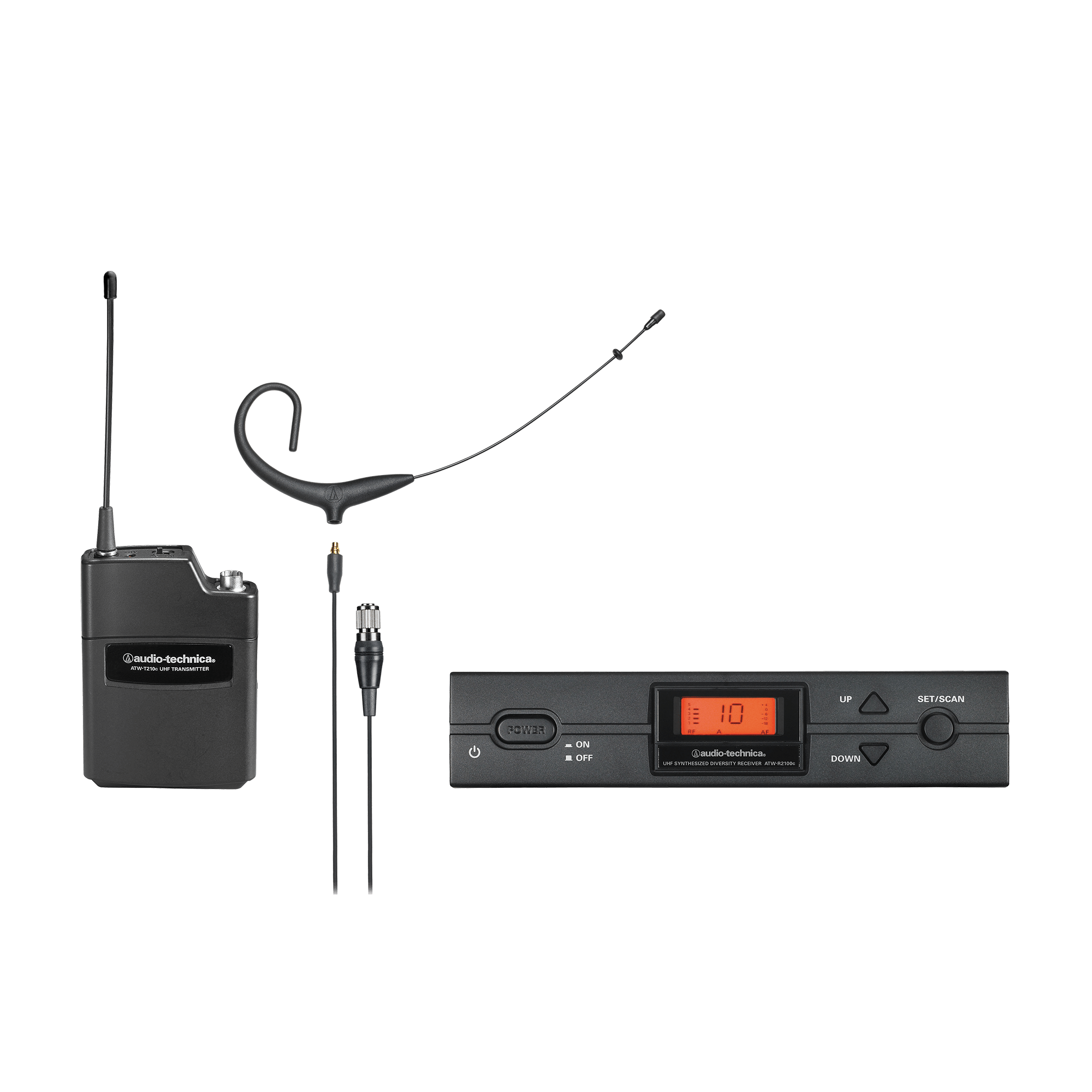 Audio-Technica ATW-2192xcS 2000 Series Wireless Headworn System with BP892xcW 2000 Series wireless headworn microphone system - view 2