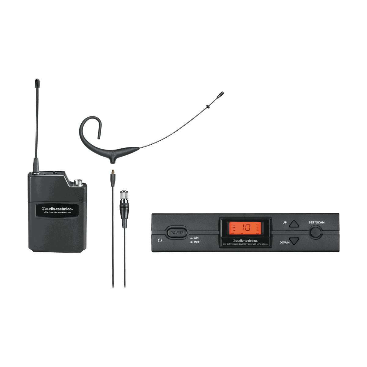ATW-2192xcS 2000 Series Wireless Headworn System with BP892xcW 2000 Series wireless headworn microphone system
