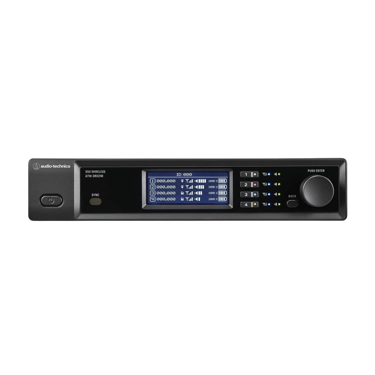 Audio-Technica ATW-DR3240DAN Four-Channel Dante Digital Wireless Receiver product image