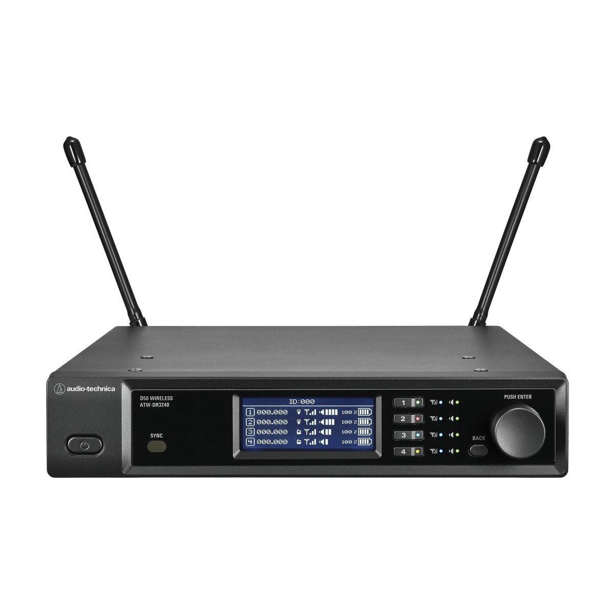 Audio-Technica ATW-DR3240DAN Four-Channel Dante Digital Wireless Receiver - view 3