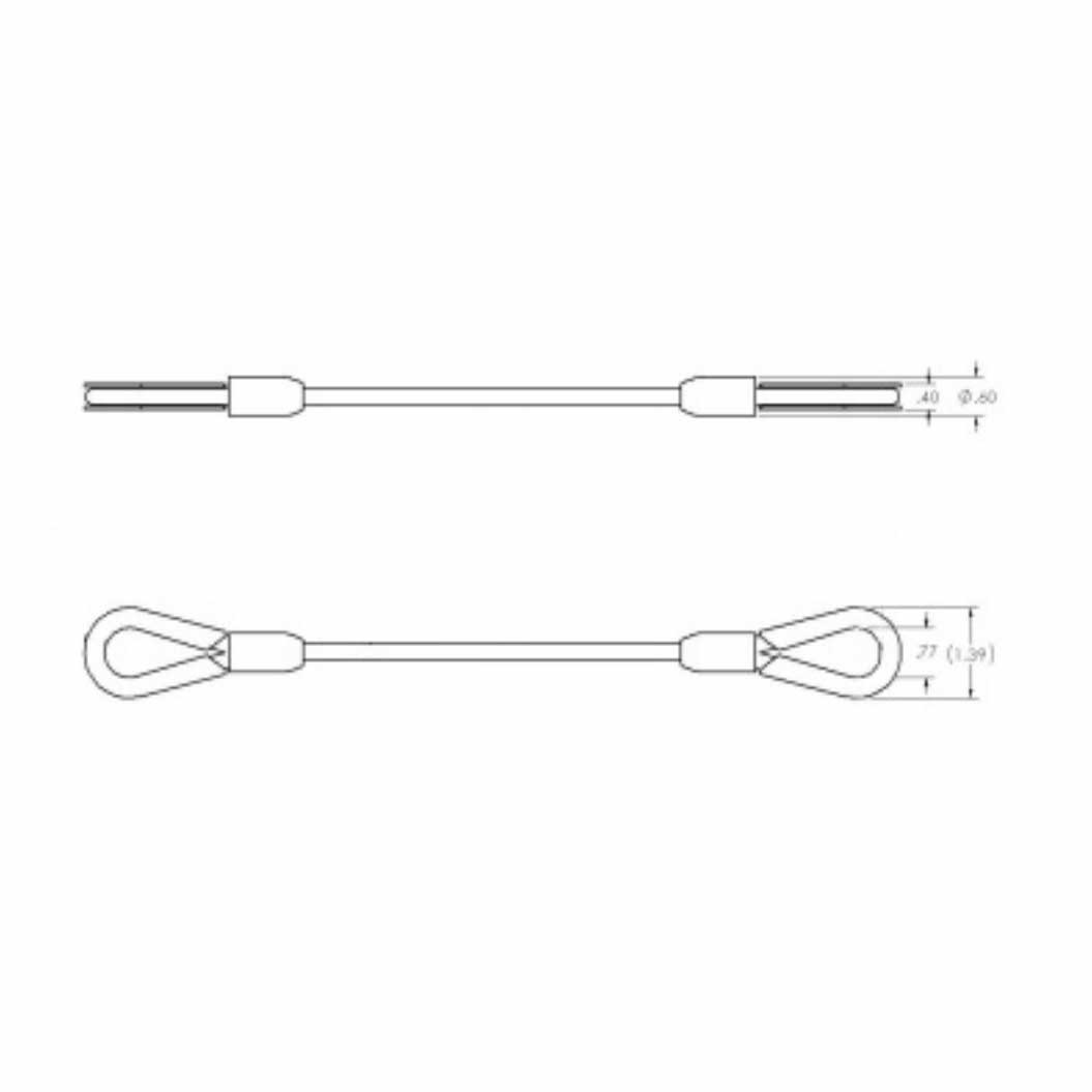 Adaptive Technologies FC Series 3/16" Wire Rope Sling
