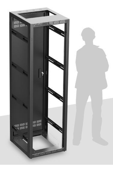 AtlasIED 540-25 Stand Alone or Gangable Rack 25 inch Deep, 40RU