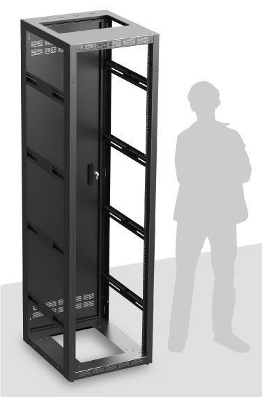 AtlasIED 544-25 Stand Alone or Gangable Rack 25 inch Deep, 44RU
