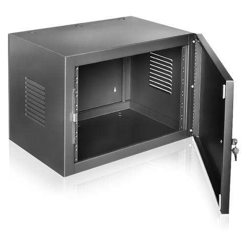 AtlasIED 607-15 Wall Cabinet with Locking Front Door, 7RU