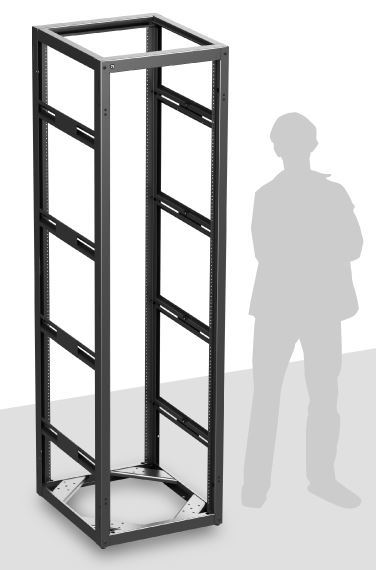 AtlasIED 744-25 Stand Alone or Gangable Rack 25 inch Deep, 44RU