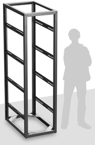 AtlasIED 744-36 Stand Alone or Gangable Rack 36 inch Deep, 44RU
