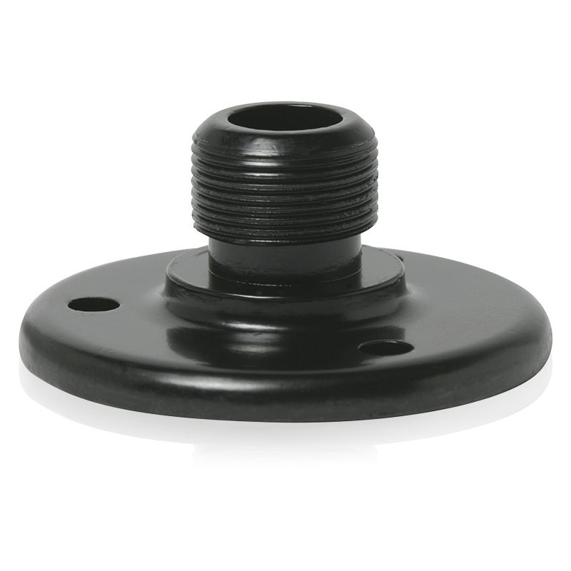 AtlasIED AD-12E Surface Mount Male Mic Flange 5/8 inch #27 Thread Ebony - Bulk product image