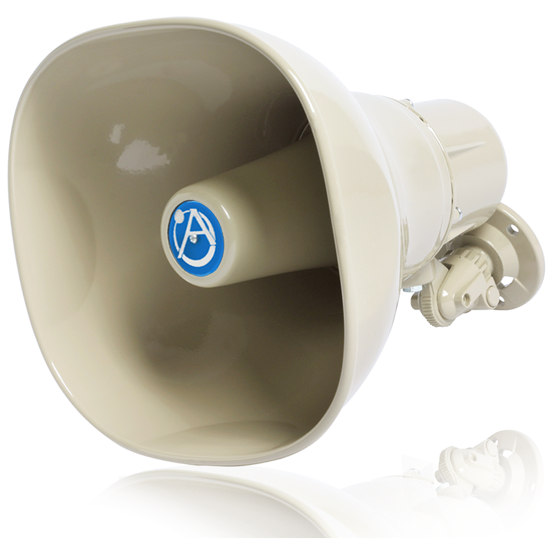 AtlasIED AP-15TC Horn Speaker with 15-Watt 25V/70V/100V Transformer - Beige