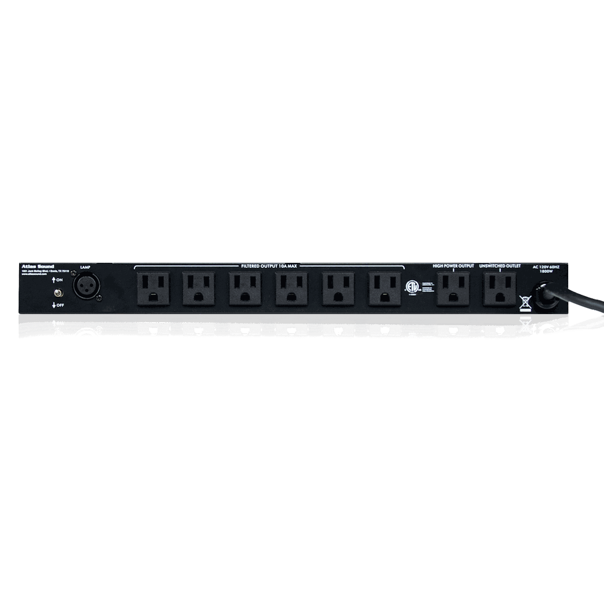 AtlasIED AP-C15D 15A Power Conditioner and Distribution Unit - view 2