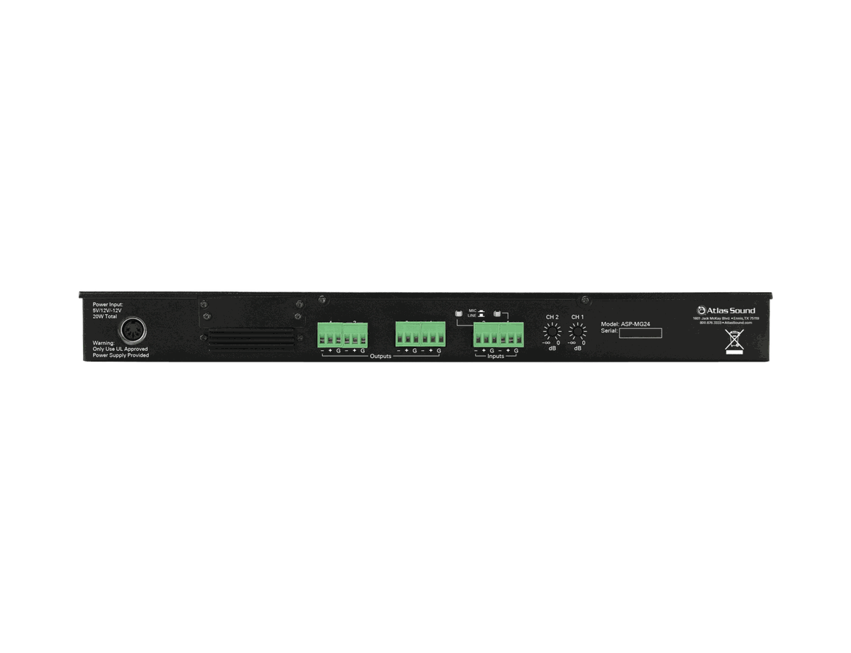 AtlasIED ASP-MG24 Sound Masking Processor / Speaker Controller - view 2