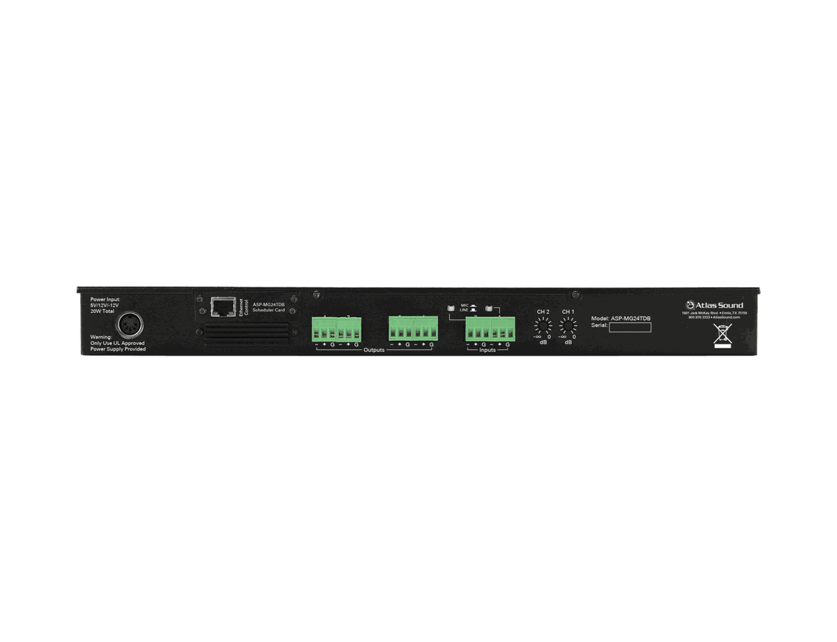 AtlasIED ASP-MG24TDB Sound Masking Processor with Scheduler - view 2