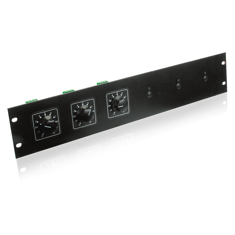 AtlasIED ATPLATE-052 Attenuator Rack Mounting Plate Holds up to 6 Attenuators