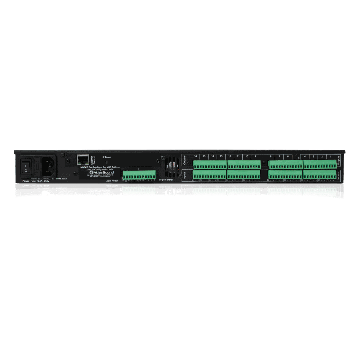 AtlasIED BlueBridge BB-1616 16x16 Networkable DSP Device - view 2