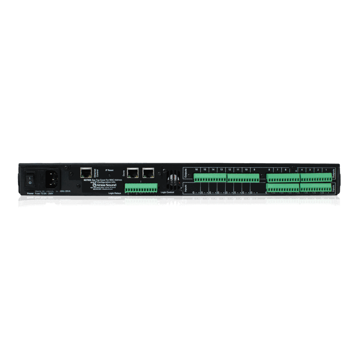 AtlasIED BlueBridge BB-816DT 8x16 Networkable DSP Device with Dante - view 2