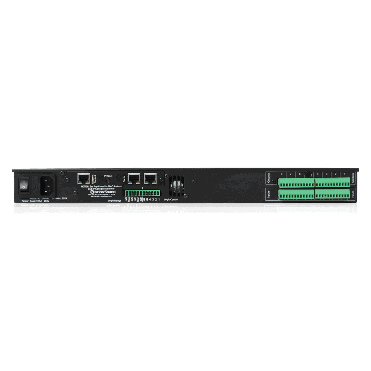 AtlasIED BlueBridge BB-88 8x8 Networkable DSP Device - view 2