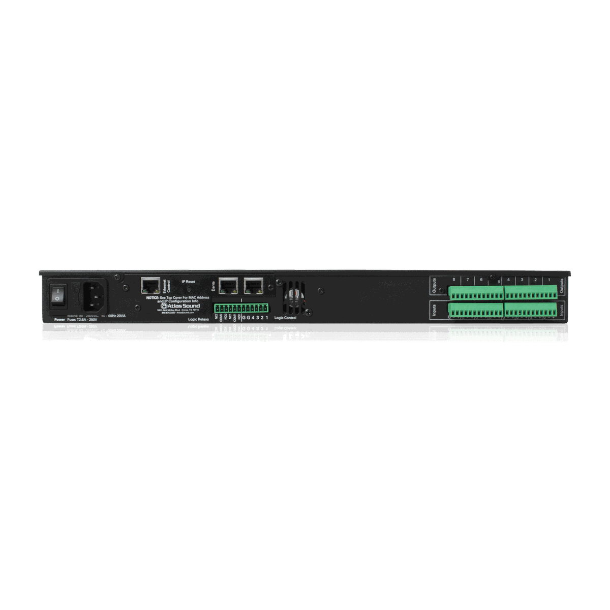 AtlasIED BlueBridge BB-88DT 8x8 Networkable DSP Device with Dante - view 2