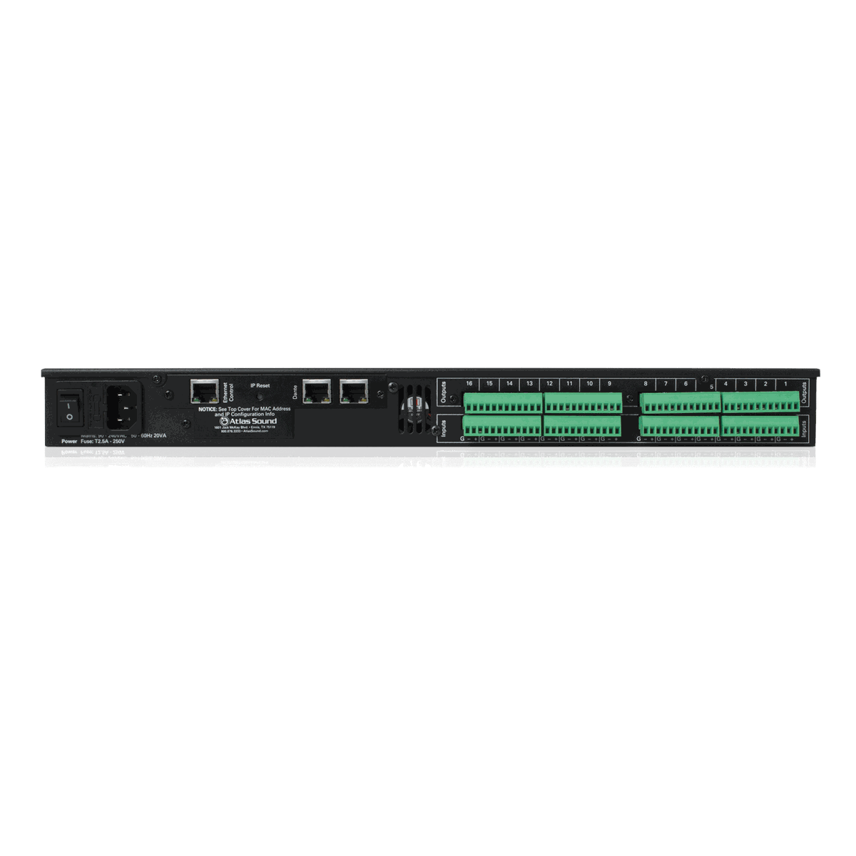 AtlasIED BB-EB1616DT BlueBridge® Expansion I/O Box with Dante™ - view 2