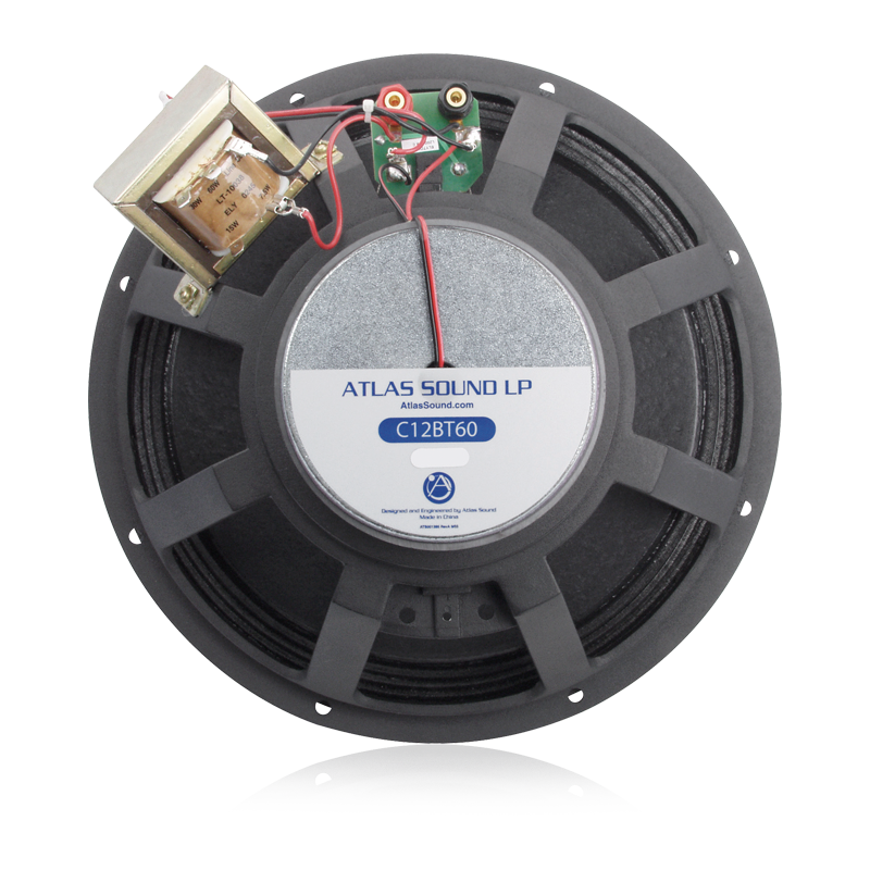 AtlasIED C12BT60 12" 2-Way Coaxial Speaker with 60-Watt 70V/100V Transformer - view 2