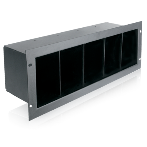 AtlasIED CD4 Rack Mount Compact Disc Storage Shelf (Holds 40 CD's) 3RU