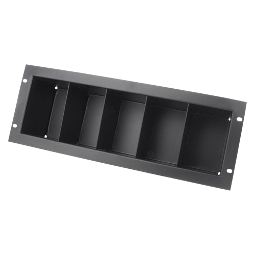 AtlasIED CD4 Rack Mount Compact Disc Storage Shelf (Holds 40 CD's) 3RU - view 2