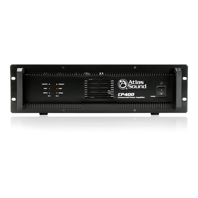 AtlasIED CP400 Dual-Channel, 400-Watt Commercial Power Amplifier