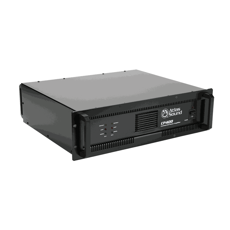 AtlasIED CP400 Dual-Channel, 400-Watt Commercial Power Amplifier - view 2