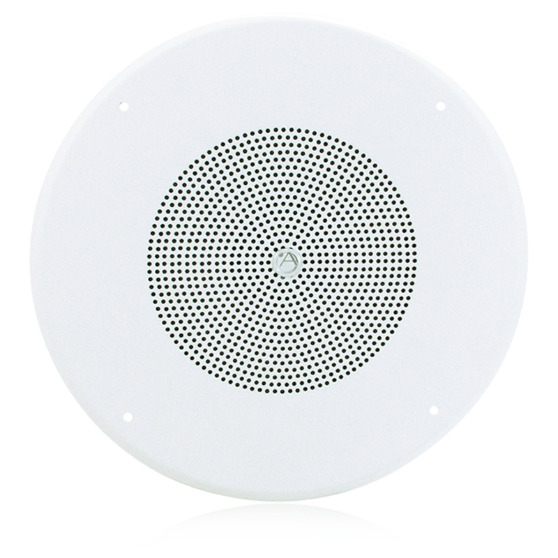AtlasIED DD87W-HC 8" In-Ceiling Coaxial Speaker with 70.7V 8-Watt Transformer, Baffle, and Hyfidrophobic™ Treatment