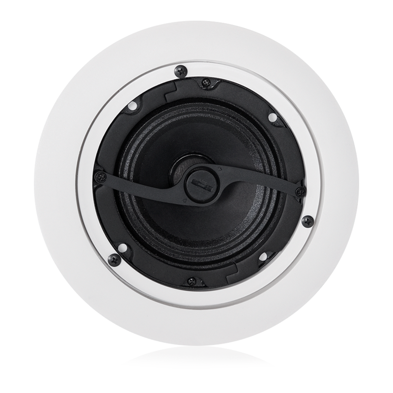 AtlasIED DLS4 4" In-Ceiling Full Range Speaker with 8-Watt 70V/100V Transformer and Press Fit Grille