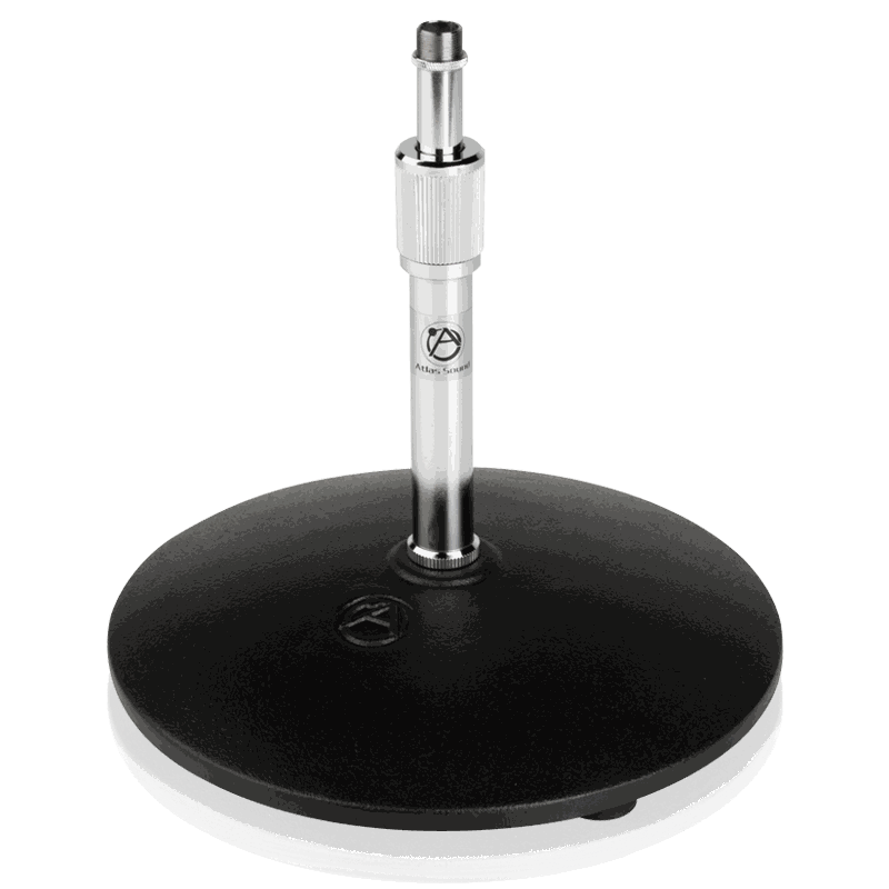 AtlasIED DMS7 Drum Miking Stand 9 inch-12 inch (Table to Top of Threads) Height Adjustment - Chrome