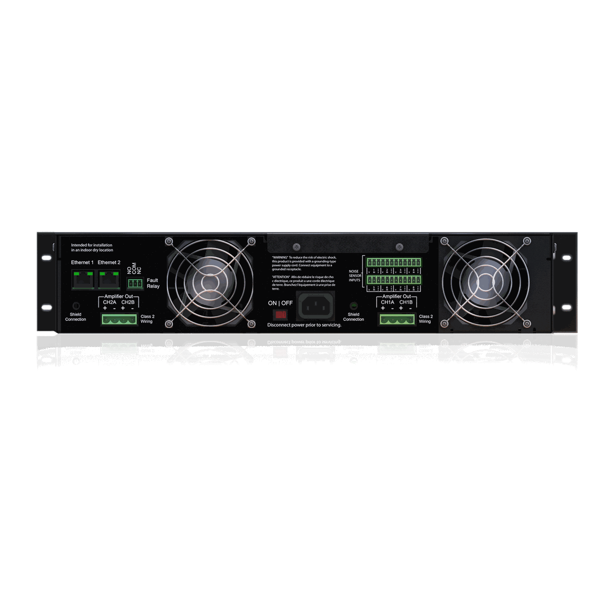 AtlasIED DNA2404DH Network Amplifier - 100V, 4-Channel, Dante - view 2