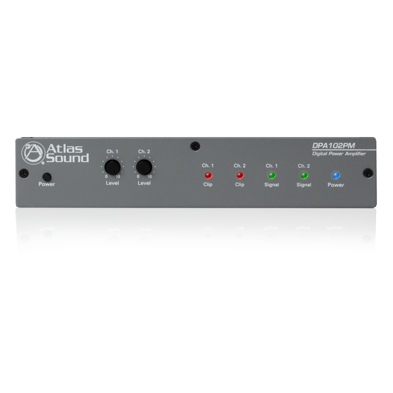 AtlasIED DPA-102PM 2-Channel x 100-Watt 4Ω Networkable Pole Mount Power Amplifier
