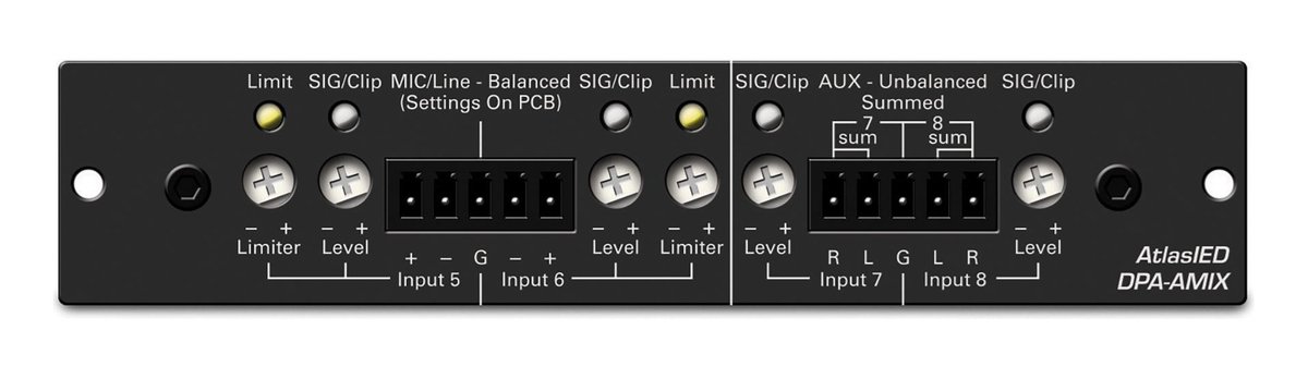 AtlasIED DPA-AMIX Analog Mixer Accessory Card for DPA Amplifiers