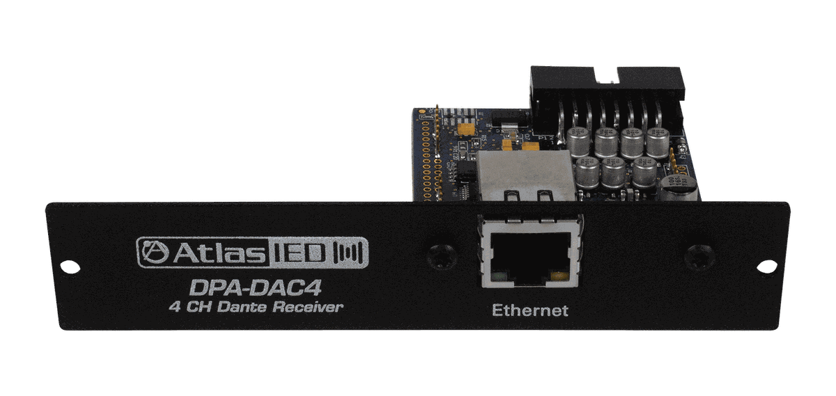 AtlasIED DPA-DAC4 Dante Accessory Card for DPA Series Amplifiers