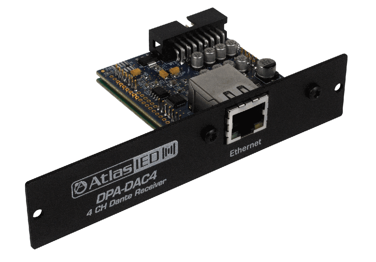 AtlasIED DPA-DAC4 Dante™ Accessory Card for DPA Series Amplifiers - view 2