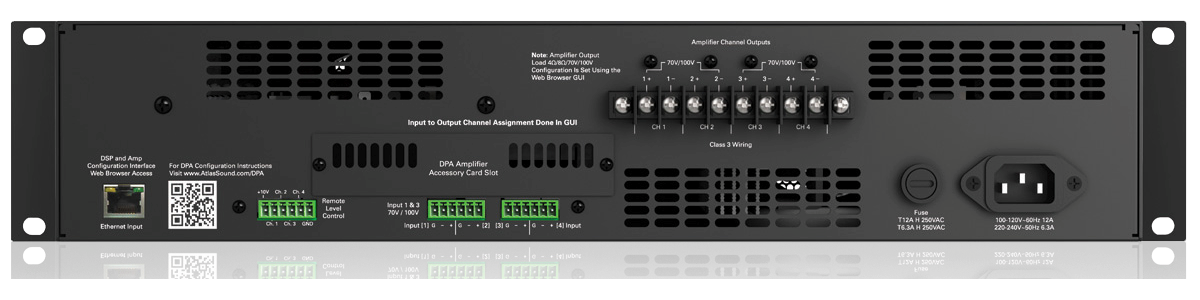 AtlasIED DPA2402 2400-Watt Networkable Multi-Channel Power Amplifier - view 2