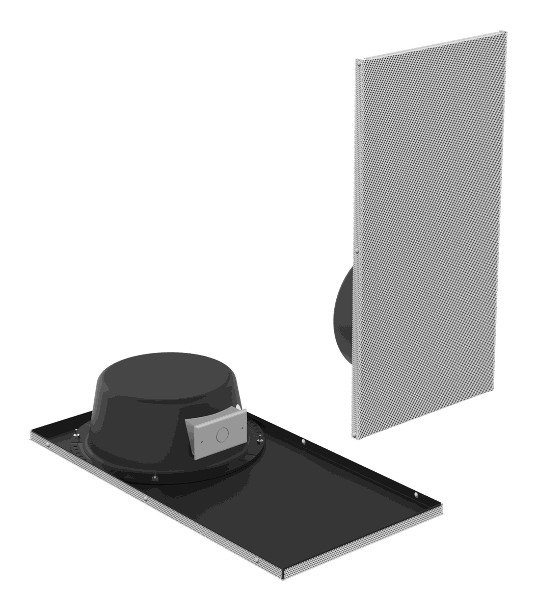 AtlasIED DT12 1' x 2' Drop Tile Speaker Package with Perforation Across Entire Tile