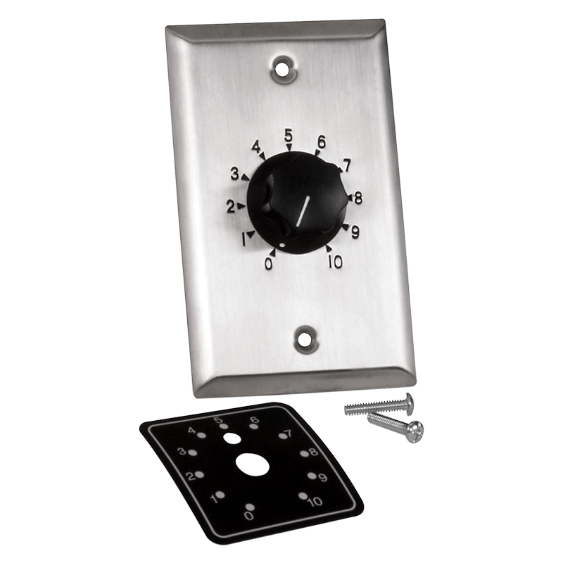 AtlasIED E408-100 Precision, Plate Mounted 70.7V 100W Attenuator, 1.5dB Steps - view 2