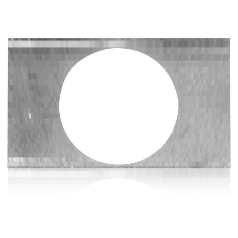 AtlasIED EQ81 8 inch Round Hole T-Bar Bridge for Flanged Enclosures