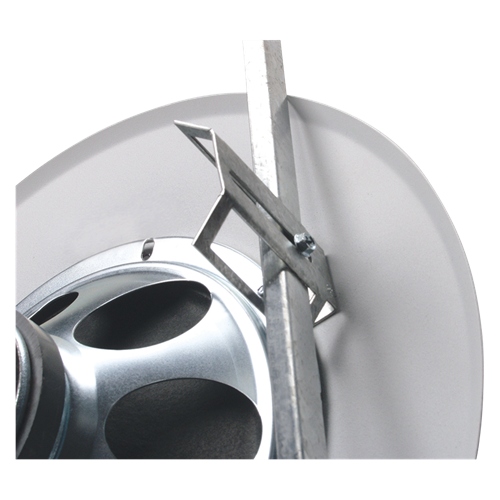 AtlasIED EZHD72W 8" In-Ceiling Speaker with 4-Watt 25V/70V Transformer, 51-8 Baffle, and Drop Tile Support Rails - view 2