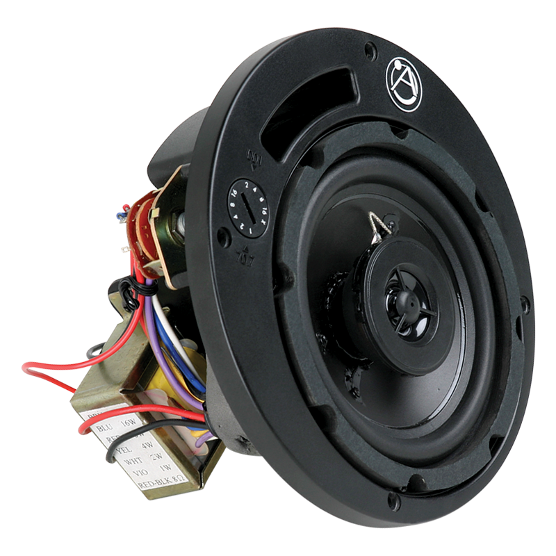 AtlasIED FA42T-6MB 4" In-Ceiling Coaxial Speaker Motorboard Assembly with 16-Watt 70.7V/100V Transformer - view 2