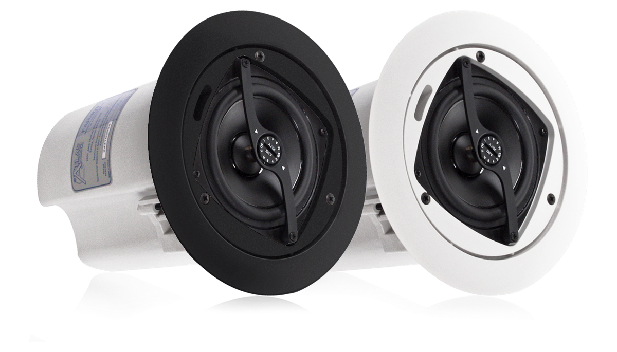 AtlasIED FAP40T 4" In Ceiling Speaker with 16-Watt 70/100V Transformer and Ported Enclosure