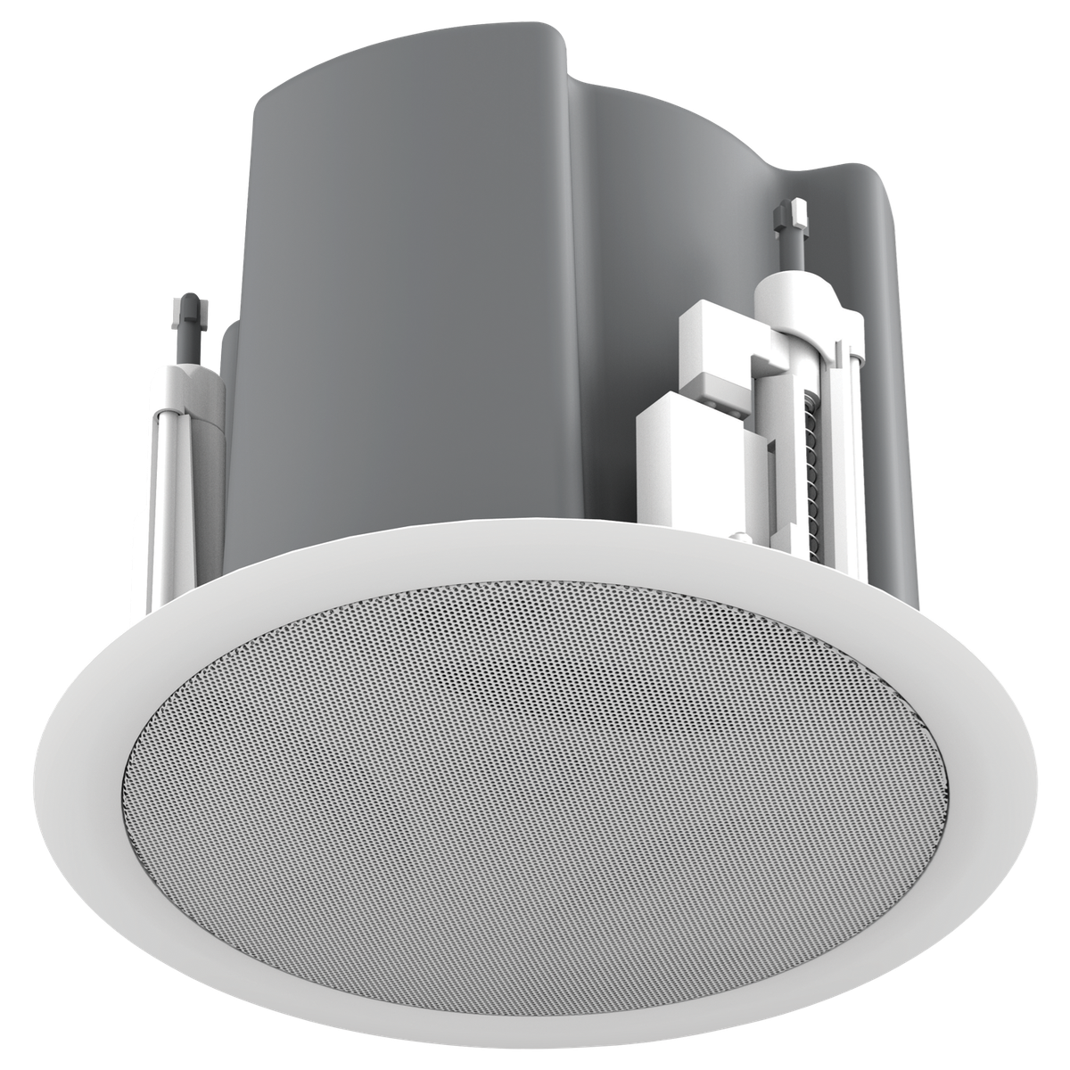 AtlasIED FAP43T-W 4.5" Coaxial In-Ceiling Speaker with 32-Watt 70V/100V Transformer, Ported Enclosure, and Safety - view 2