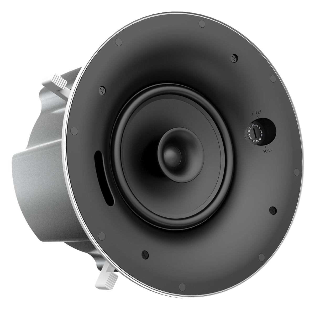 AtlasIED FAP6260T 6" Coaxial In-Ceiling (high ceiling) Speaker with 60-Watt 70/100V Transformer and Ported Enclosure - view 2