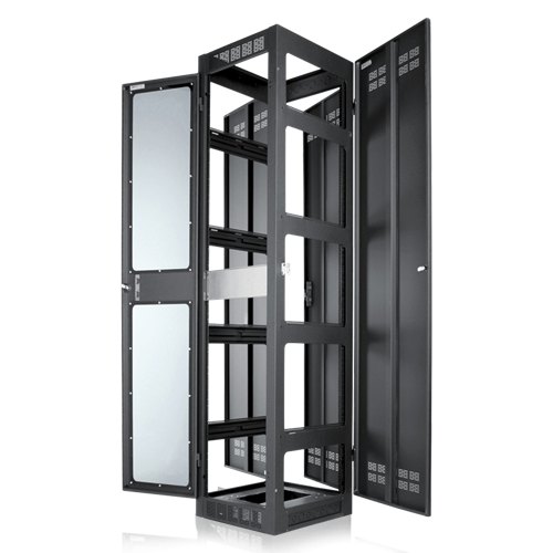 AtlasIED FMA44-25G 44RU Gangable Floor Rack, 24 1/4" Deep