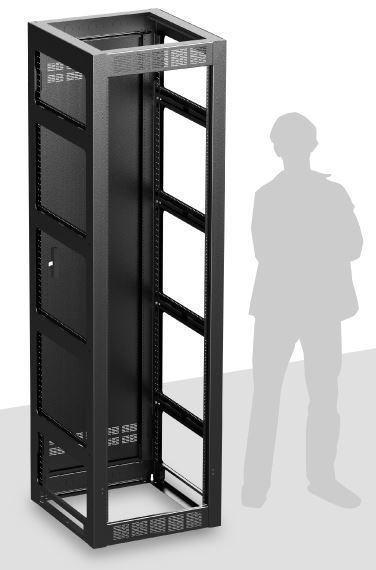 AtlasIED FMA44-25G 44RU Gangable Floor Rack, 24 1/4" Deep - view 2