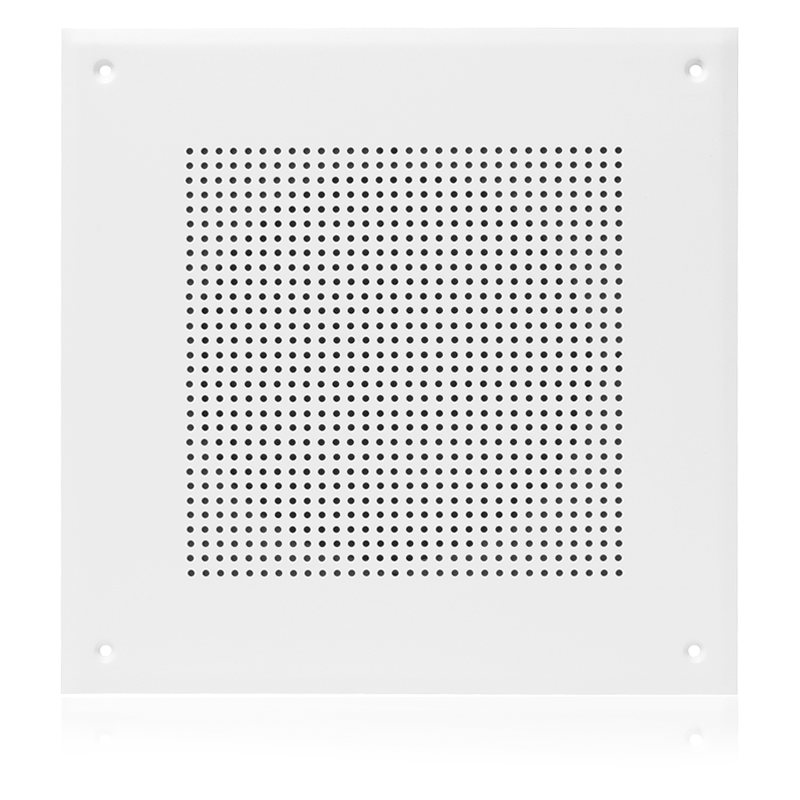 AtlasIED G161-8 8" In-Ceiling Speaker with 4-Watt 25V/70V Transformer and 161-8 Square Baffle