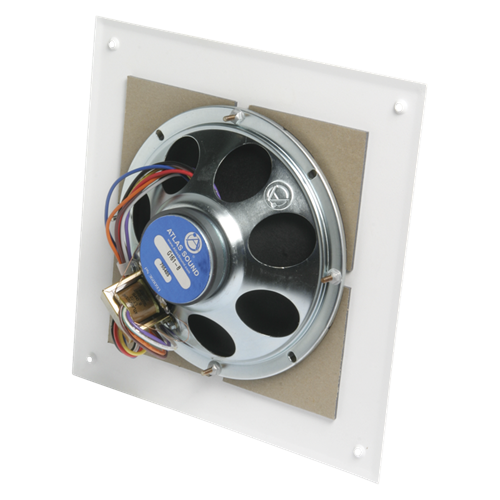 AtlasIED G161-8 8" In-Ceiling Speaker with 4-Watt 25V/70V Transformer and 161-8 Square Baffle - view 2