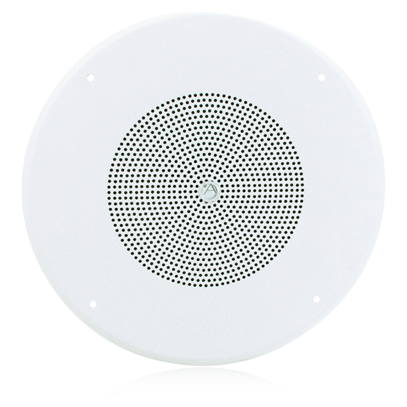AtlasIED GD87W 8" Coaxial In-Ceiling Loudspeaker with 70.7V 8-Watt Transformer and 62-8 Baffle